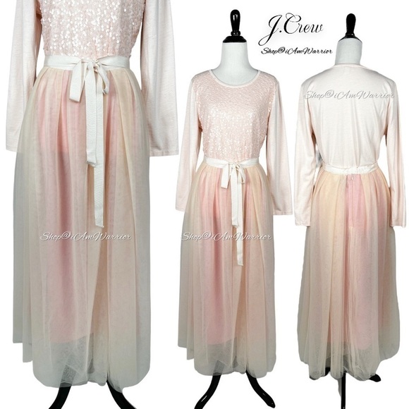 J.Crew NWT pink sorbet ribbon waist tulle ankle length skirt *shop@iamwarrior - Picture 7 of 16